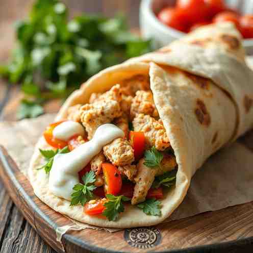 Mediterranean Chicken Wraps - Easy Gyro Recipe